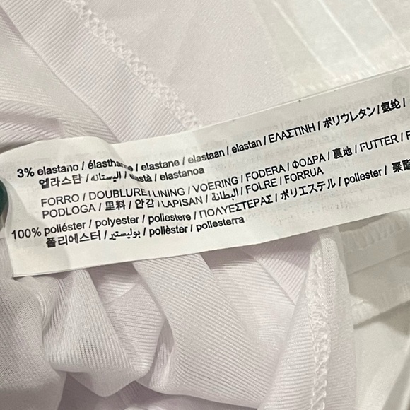 NWT Zara Structured Poplin Collared Long Sleeve Mini Shirt Dress White Medium - Picture 7 of 13